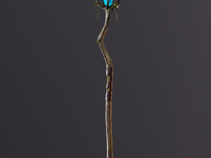 Magic wooden staff Modelo 3D