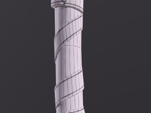 Magic wooden staff Modelo 3D