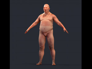 Game character Village fool 3D Модель
