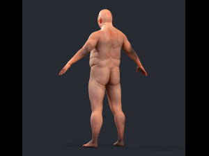 Game character Village fool 3D Модель