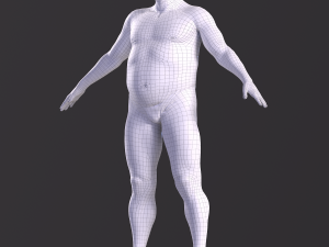 Game character Village fool 3D Модель