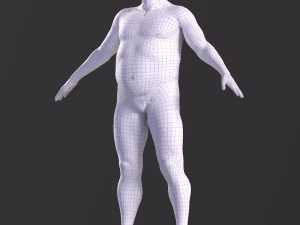 Game character Village fool 3D Model
