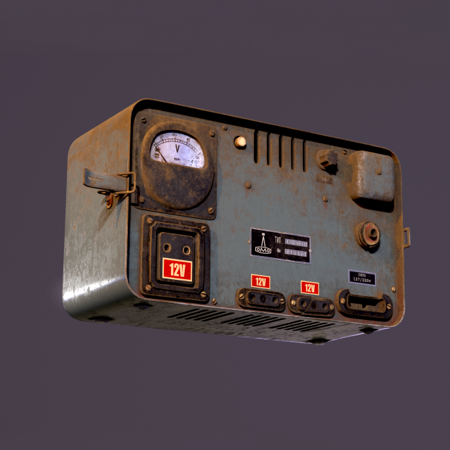 Soviet electrical equipment 3D Модель .c4d .max .obj .3ds .fbx .stl .blend 