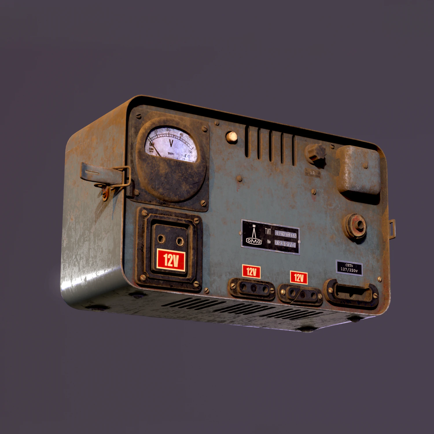Soviet electrical equipment 3D Model .c4d .max .obj .3ds .fbx .stl .blend