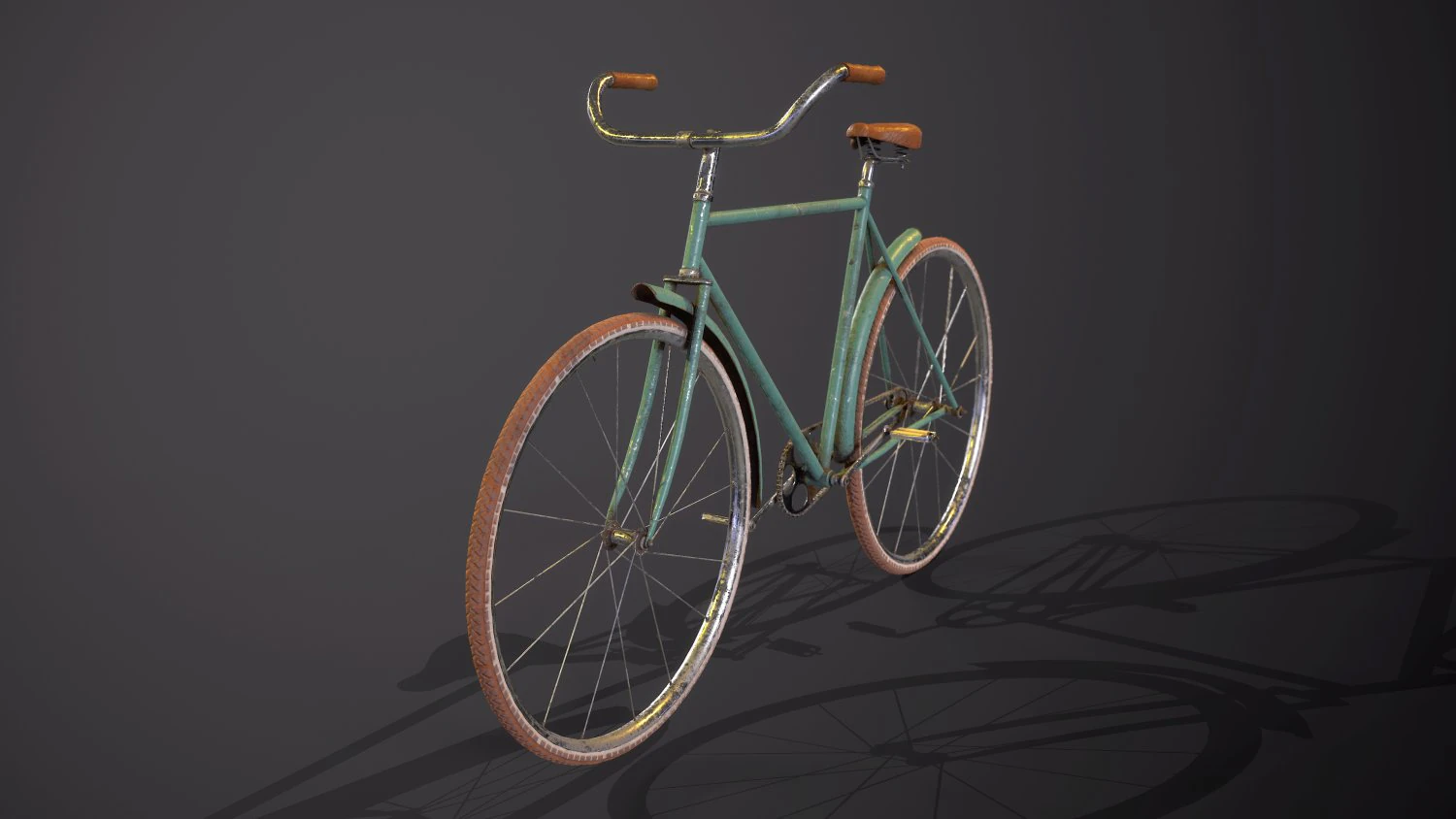Bicicletta d'epoca Modello 3D .c4d .max .obj .3ds .fbx .stl .blend 