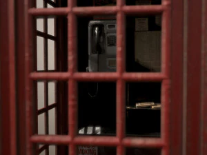 Red telephone box 3D Model