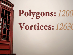 Red telephone box 3D Модель