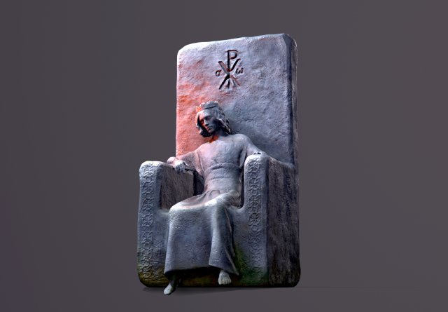 Medieval statue of king 3D-Modell .c4d .max .obj .3ds .fbx .stl .blend 