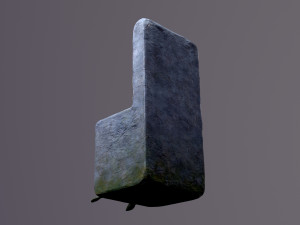 Medieval statue of king 3D-Modell