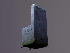 Medieval statue of king 3D Model