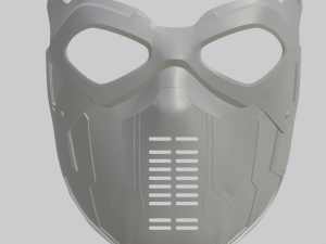 Winter Soldier 3D Mask Marvel STL OBJ High Quality 3D print model 3D Model