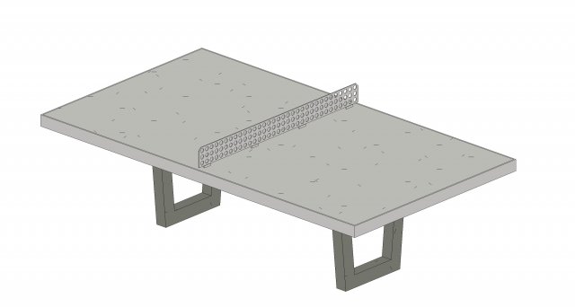 Exterior tennis table Modello 3D .c4d .max .obj .3ds .fbx .stl .blend