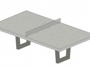 Exterior tennis table 3D Model