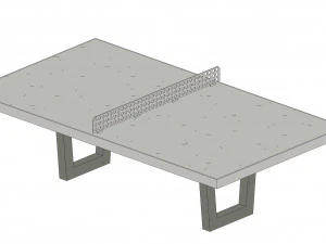 Buiten tennistafel 3D Model