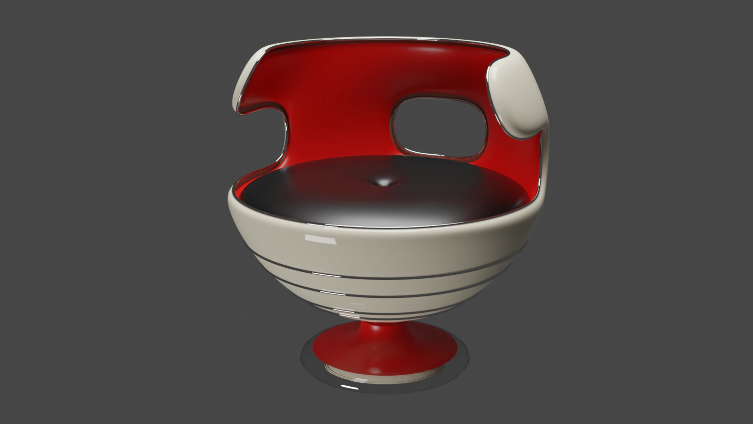 Big white chair 3D Model .c4d .max .obj .3ds .fbx .stl .blend 