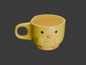 Cup the duck Modelo 3D
