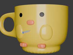 Cup the duck 3D 모델