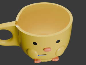 Cup the duck 3D 모델
