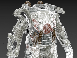 Fallout Power Armor Frame 3D-Druckmodell