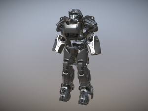 Fallout Power Armor T60 Modèles 3D en vedette