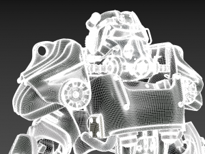 Fallout Power Armor T60 Modèles 3D en vedette