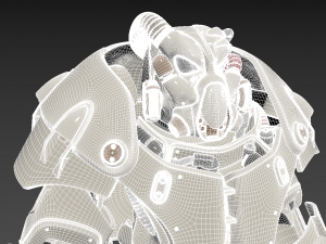 Fallout Power Armor x01 3D Принт Модель
