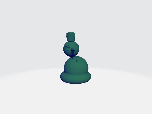 Snow Man - Christmas 3D Model .c4d .max .obj .3ds .fbx .stl .blend 