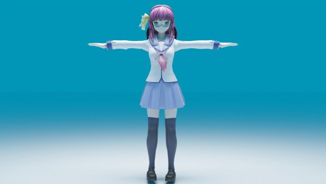 Nakamura Yuri Model 3D .c4d .max .obj .3ds .fbx .stl .blend 