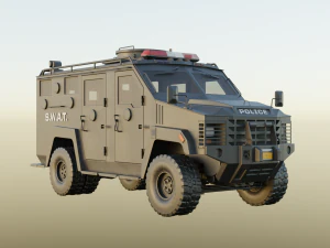 Camion SWAT Modello 3D
