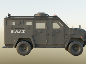 SWAT Truck Model 3D