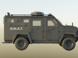 SWAT Truck 3D Model