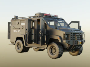 SWAT Truck 3D Model