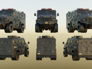 SWAT Truck Model 3D