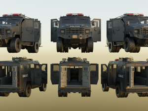 SWAT Truck Model 3D