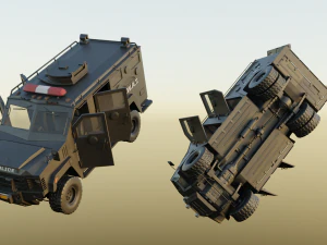 SWAT Truck 3D Model