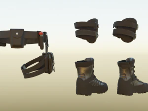 Police armor pack 3D Model