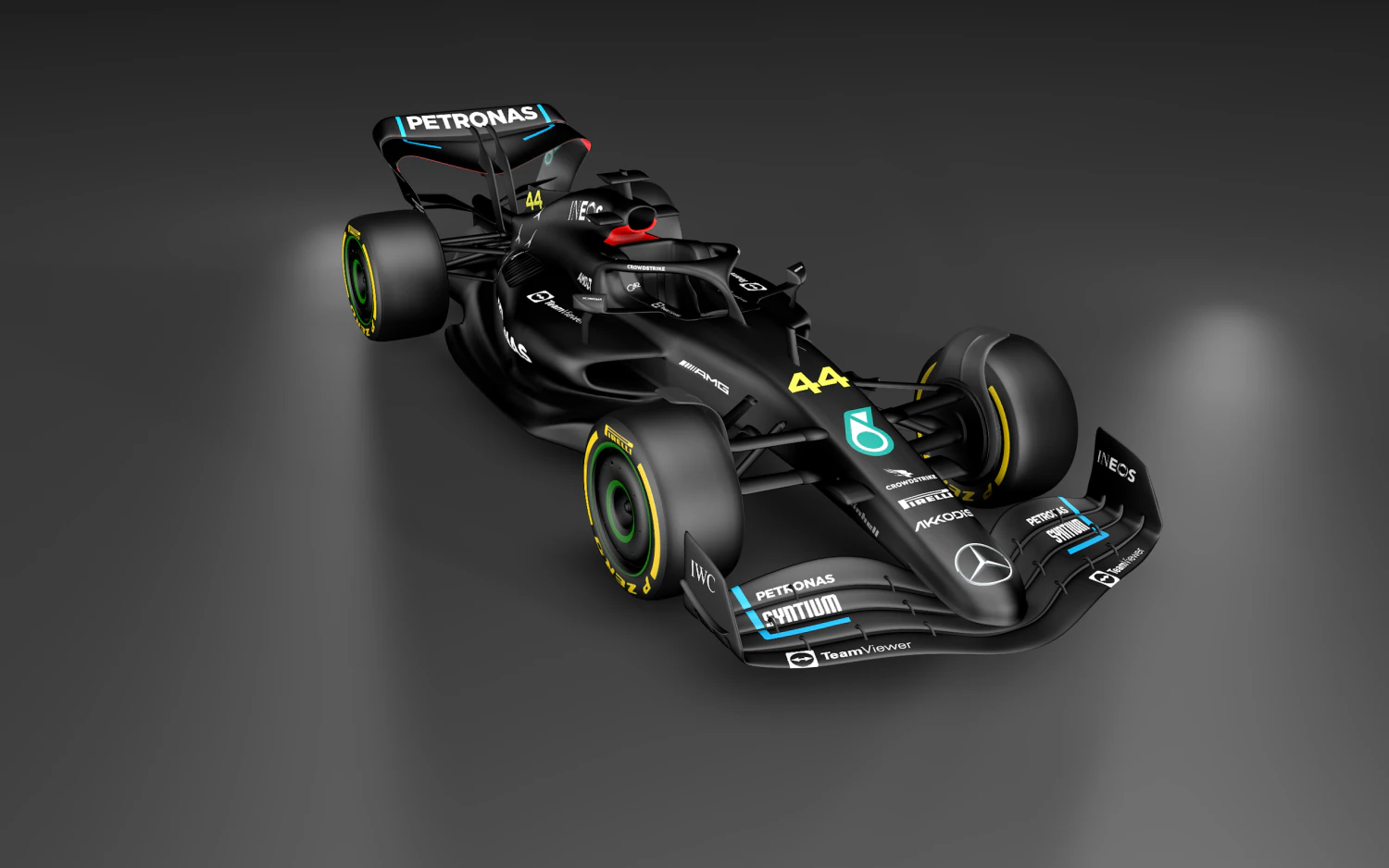 Mercedes Formula 1 3D Model .c4d .max .obj .3ds .fbx .stl .blend 