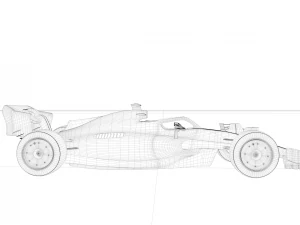 Mercedes Formula 1 3D Model