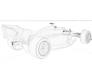 Mercedes Formula 1 3D मॉडल