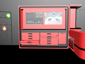 Garage Formula 1 alfa romeo 3D Model
