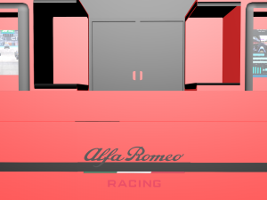 Garage Formula 1 alfa romeo Modelo 3D