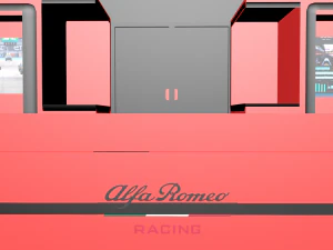 Garage Formula 1 alfa romeo 3D Model