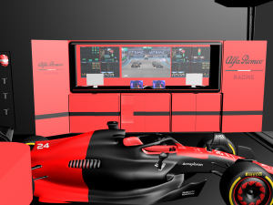 Garage Formula 1 alfa romeo Modelo 3D