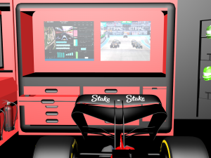 Garage Formula 1 alfa romeo Modelo 3D