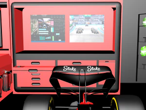 Garage Formula 1 alfa romeo 3D Model