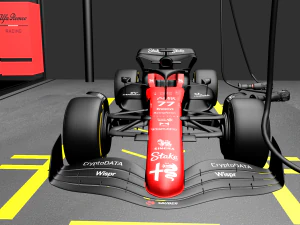 Garage Formula 1 alfa romeo 3D Model