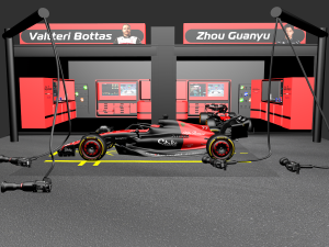 Garage Formula 1 alfa romeo Modelo 3D