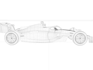 F1 Haas 2024-s Modelo 3D