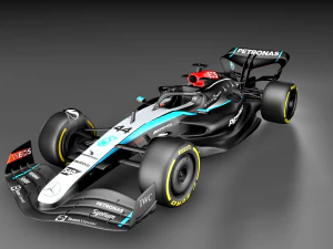 F1 Mercedes 2024-s Modelo 3D