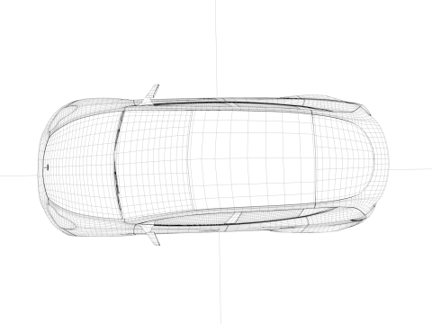 Tesla Model X 3Dモデル
